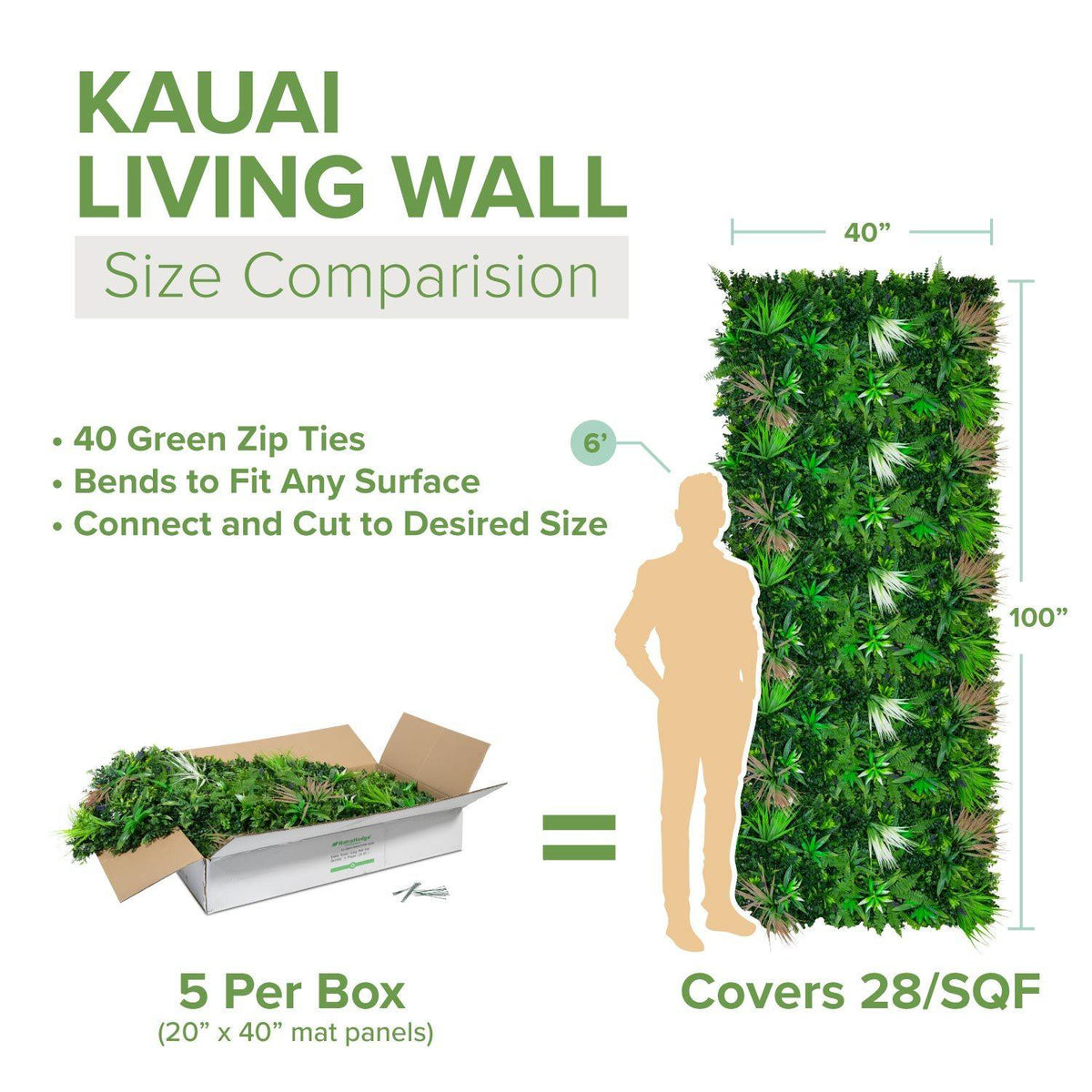 Artificial Kauai Living Wall | NatraHedge – Natrahedge