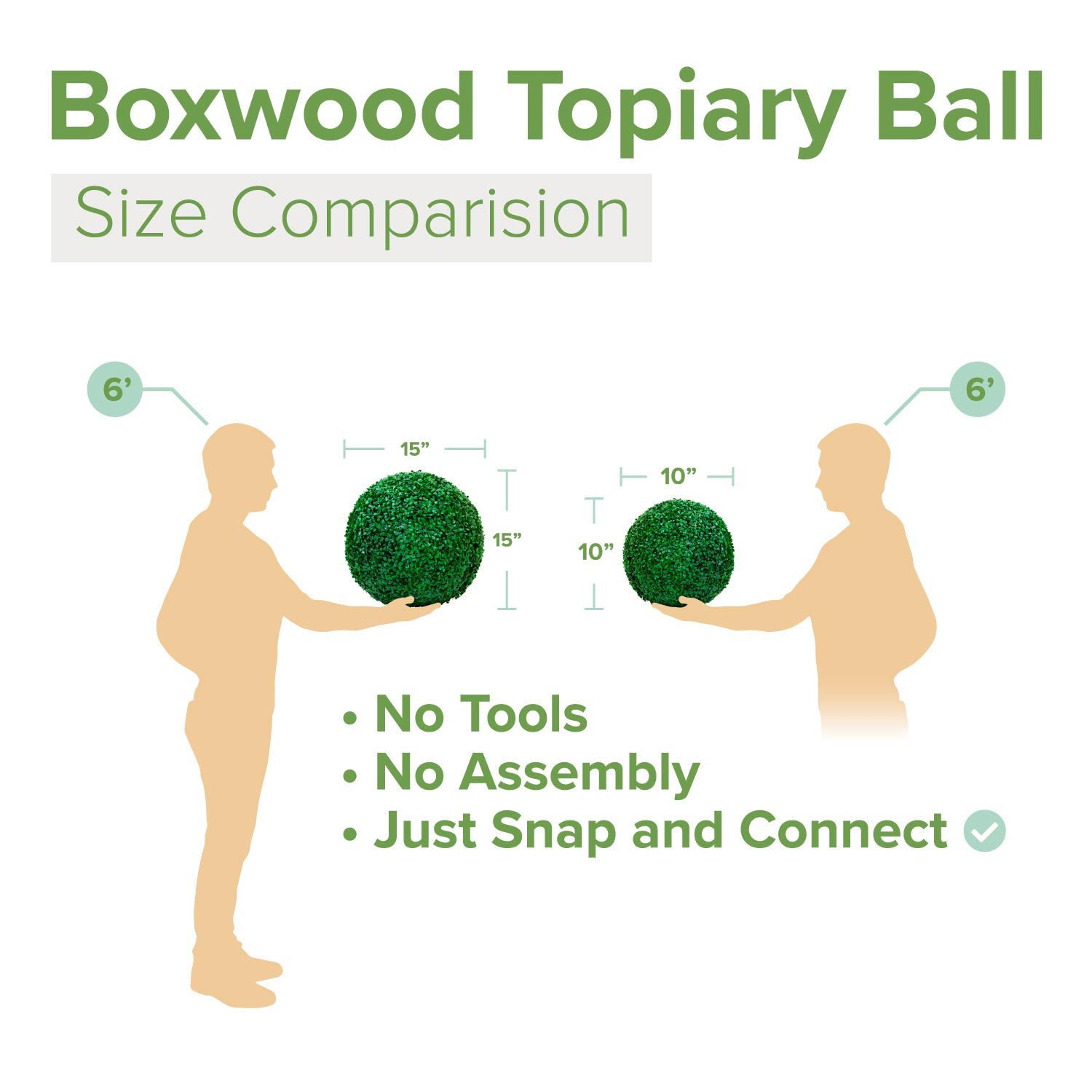 Artificial Boxwood Topiary Ball