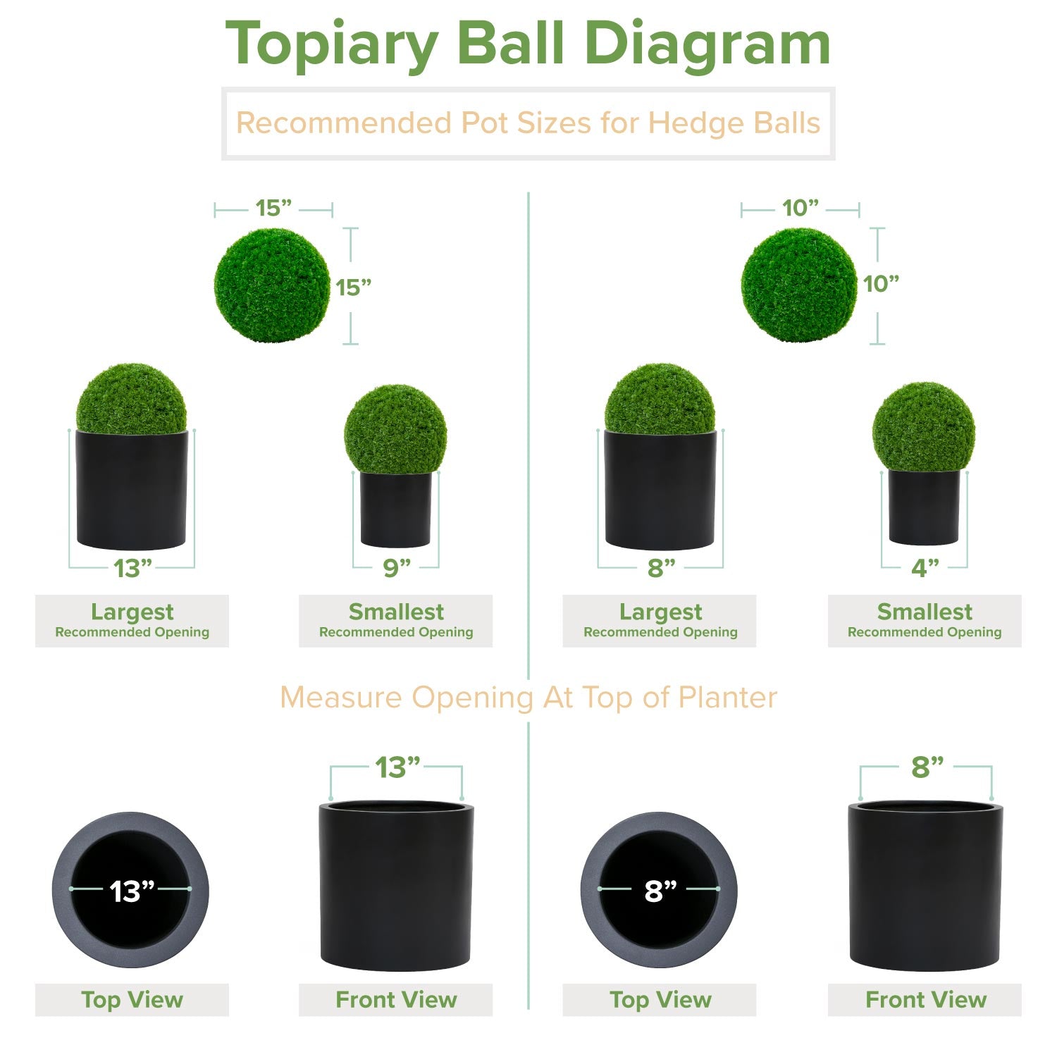 Artificial Juniper Cypress Topiary Ball