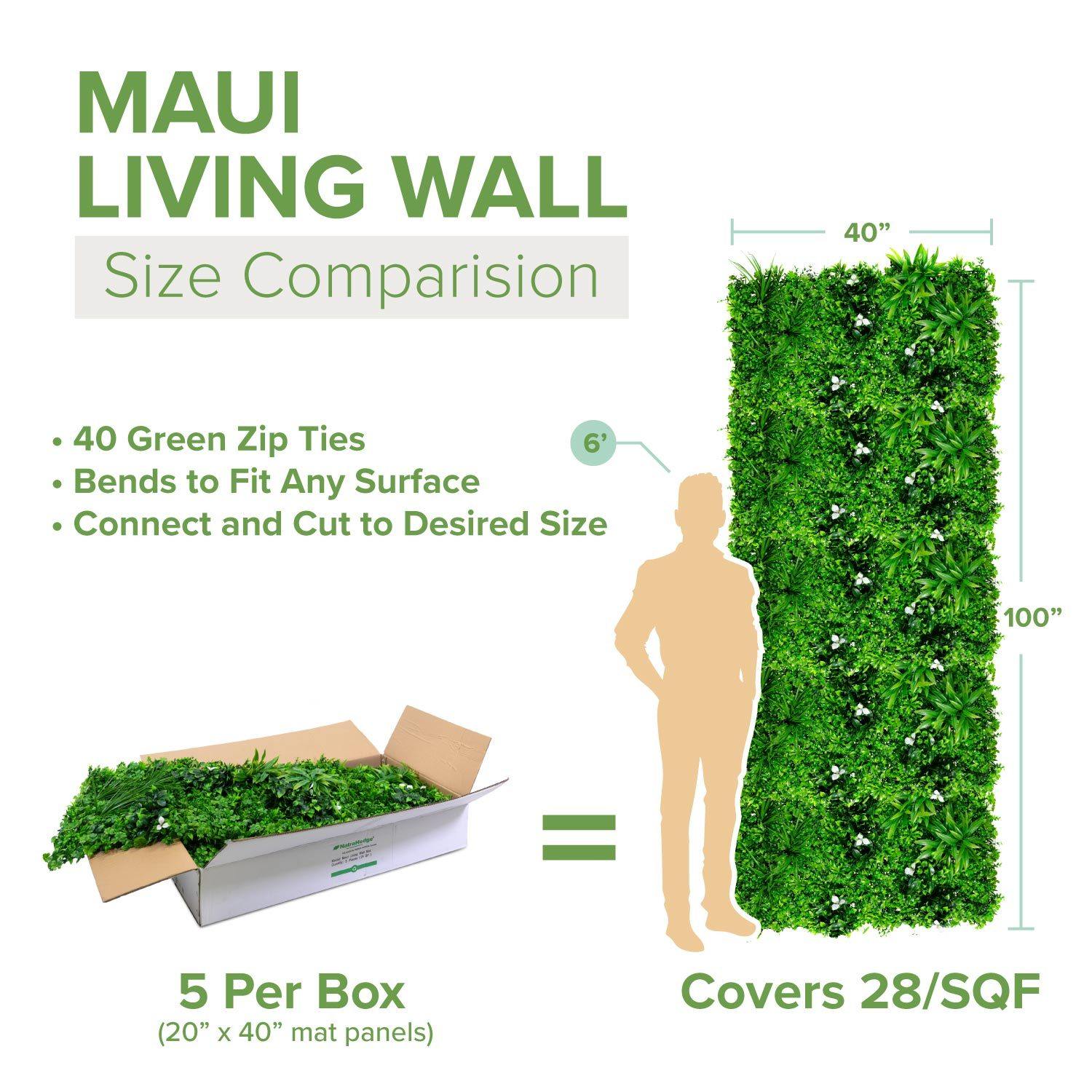 Artificial Maui Living Wall - Natrahedge